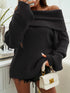 'Clarimond' Drop Shoulder Oversized Knit Sweater - Celes Fashion